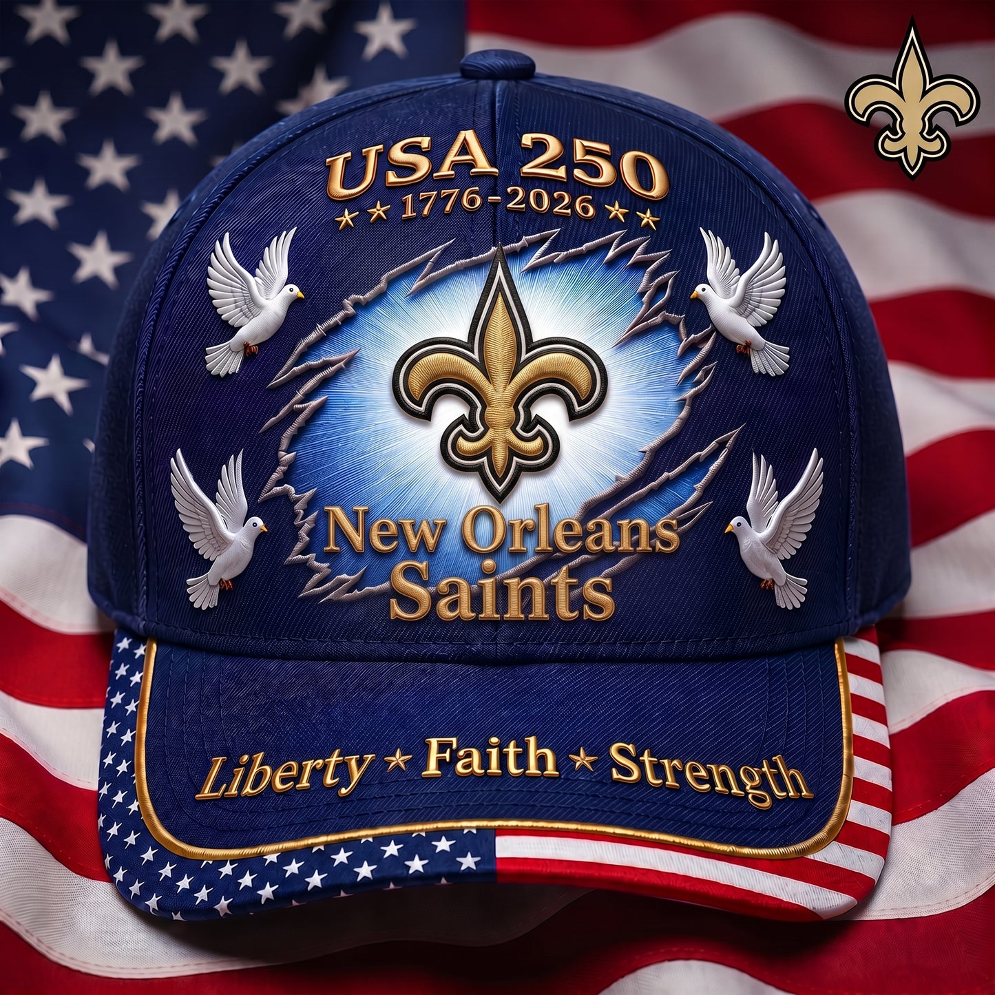 Premium NFL x NOS 250 Years Anniversary Of Freedom Cap V3  260626