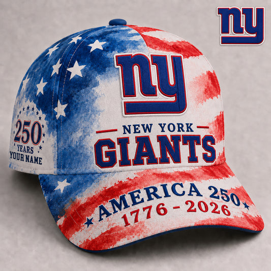 Premium NFL x NYG 250 Years Of Freedom Custome Name Cap 160626
