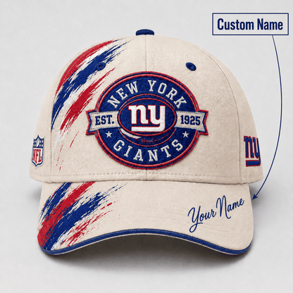 Premium NFL x NYG Custom Name Cap For Football Fans Loving Sporty Style 030726