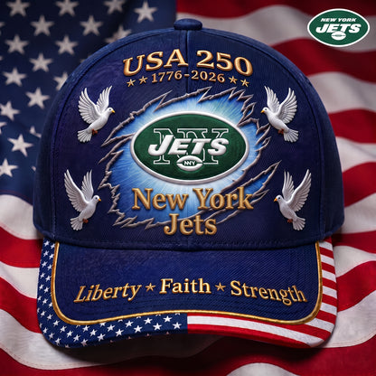 Premium NFL x NYJ 250 Years Anniversary Of Freedom Cap V3  260626