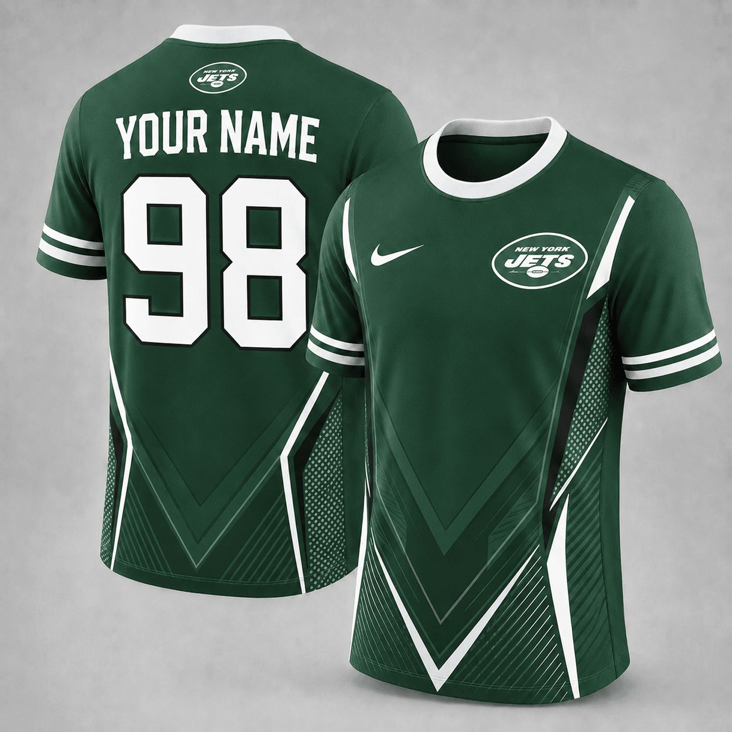 Premium NFL x NYJ Custom Name Number Personalized Athletic T-Shirt 220626