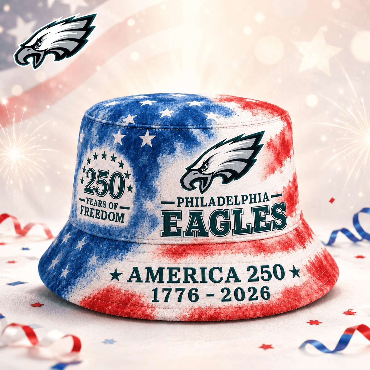 Premium NFL x PE 250 Years Of Freedom Bucket Hat 120625