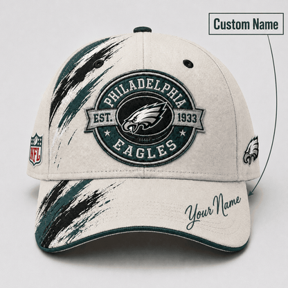Premium NFL x PHI Custom Name Cap For Football Fans Loving Sporty Style 030726