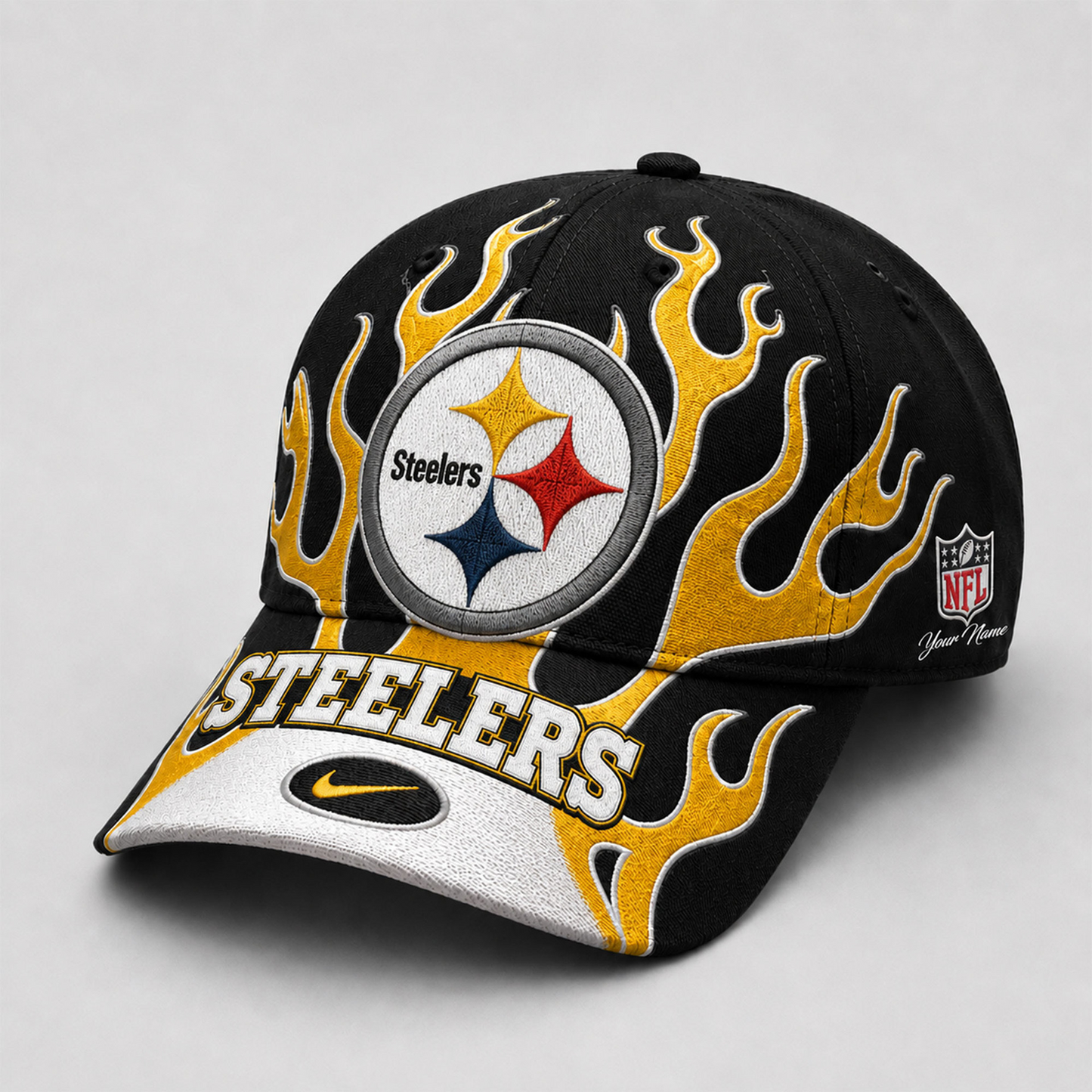 Premium NFL x PIT Game Day Flame Cap 260626