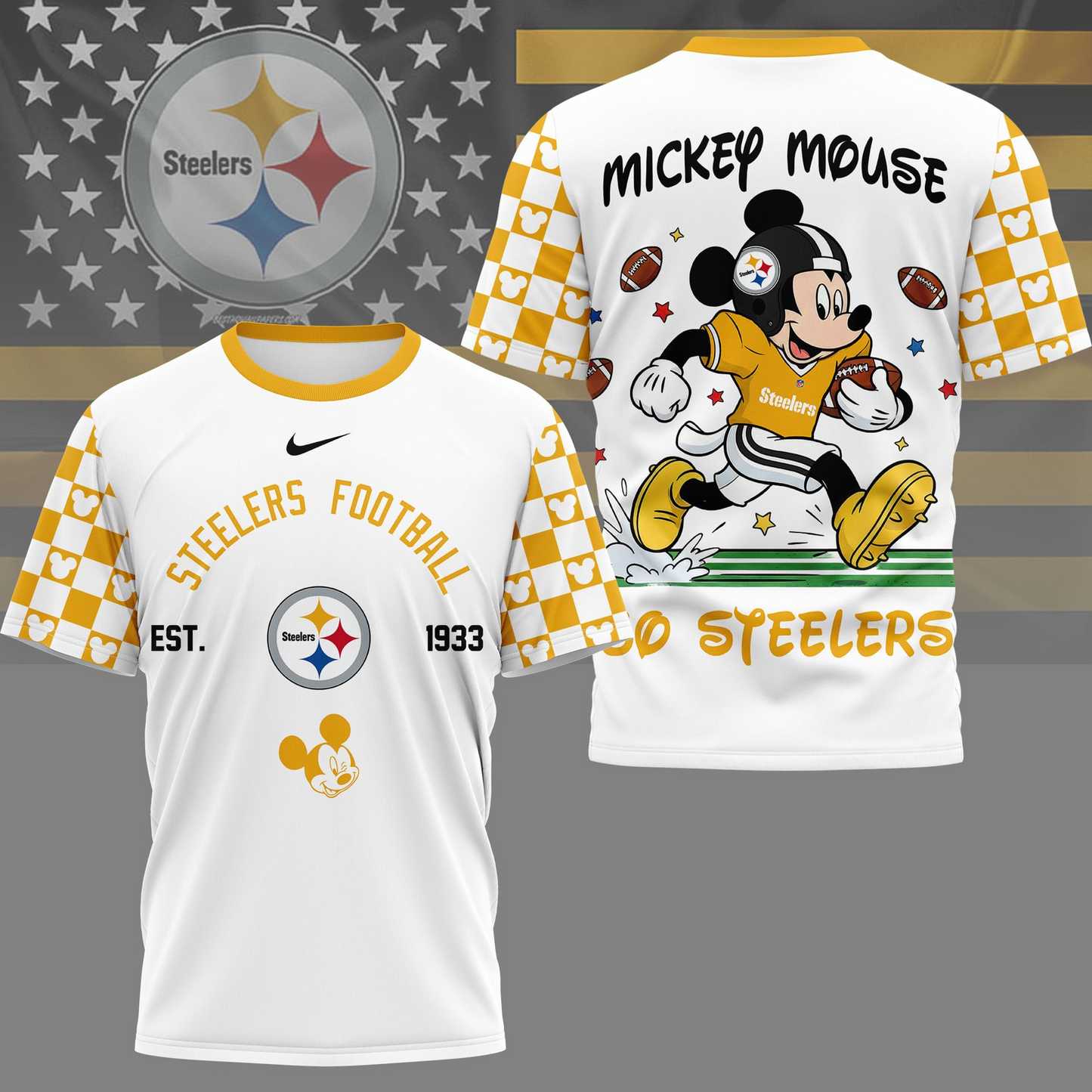 Premium NFL  x PS Mouse Football 3D Shirt NDT VHM