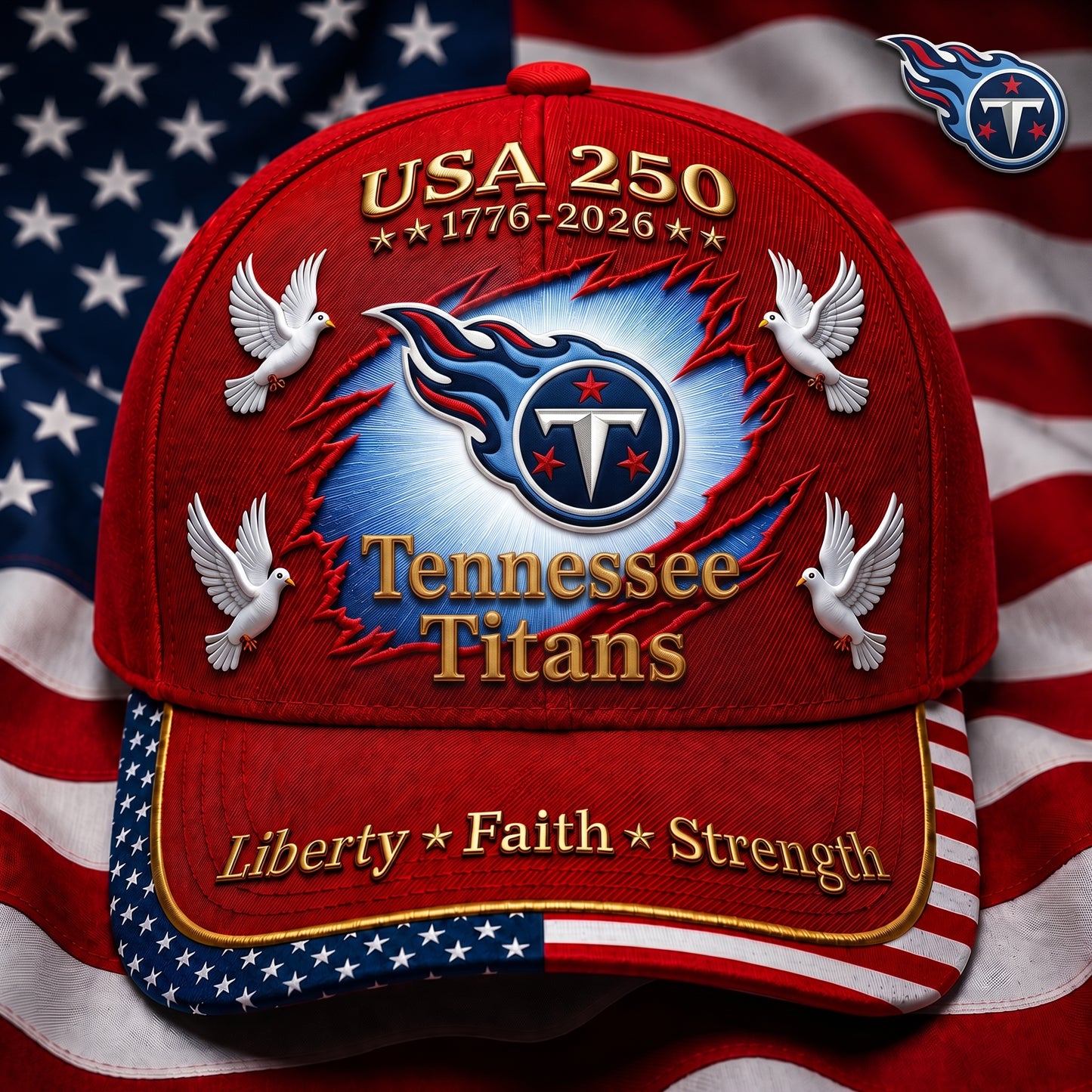 Premium NFL x TT 250 Years Anniversary Of Freedom Cap V3  260626