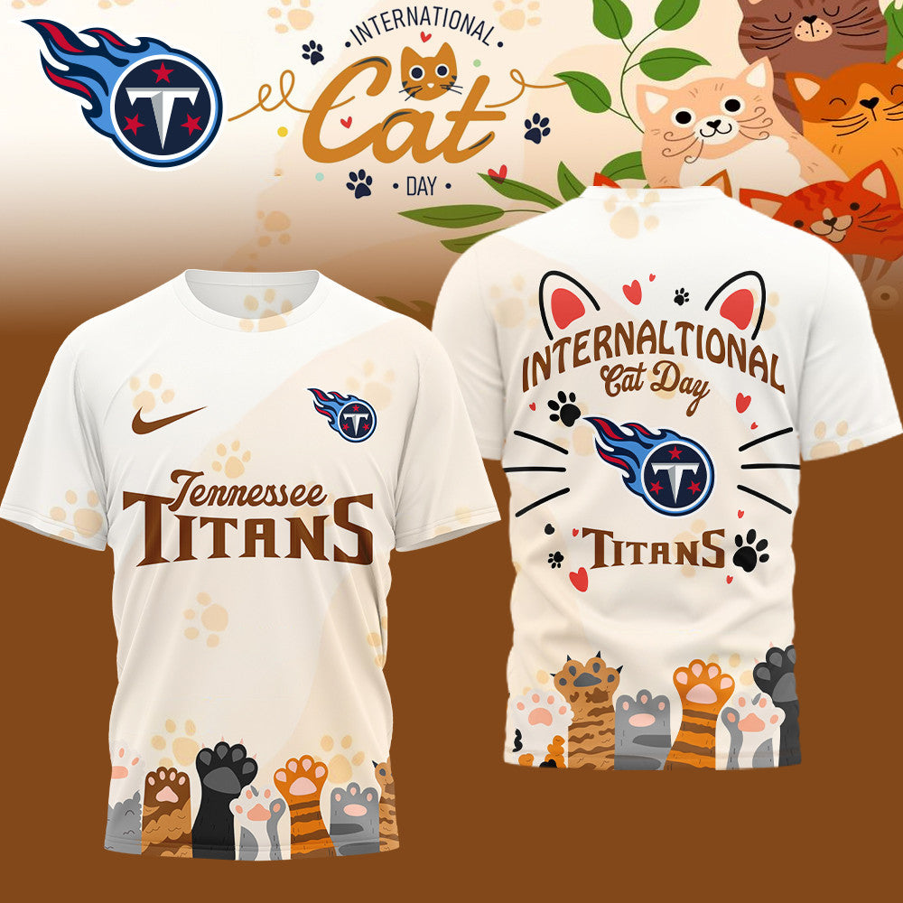 Premium NFL x Tennessee Titans International Cat Day 3D Shirt NDT LVH