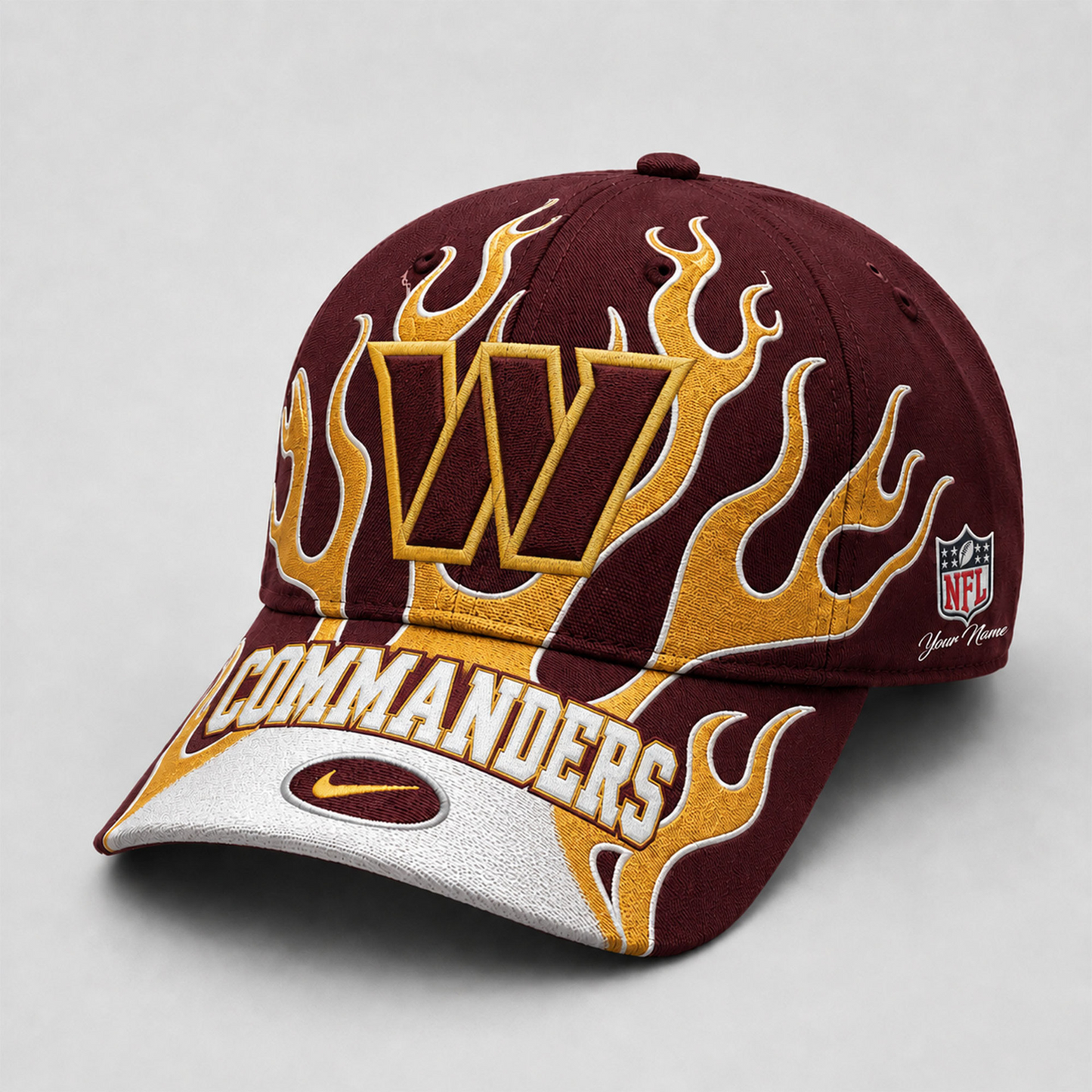 Premium NFL x WAS Game Day Flame Cap 260626