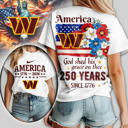 Premium NFL x WC America God Shed His Grace On Thee Women Shirt NDT VHM
