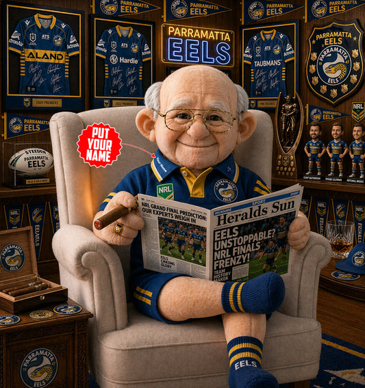 Premium NRL X PE Heritage Custome name  Grandpa Collectible Plush NDT LVH 210426