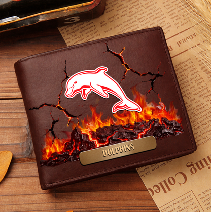 Premium NRL x DOL 3D Ember Embossed Lucky Wallet NDT VHM