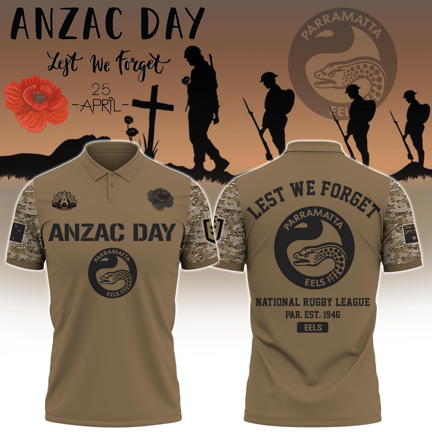 Premium PAR x Anzac Day Shirt DATND TANTD