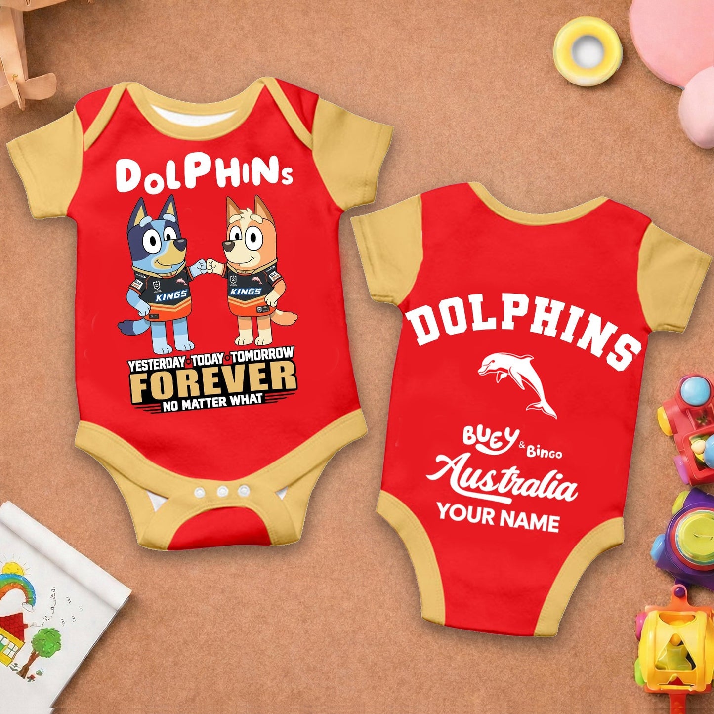 Premium x DOL New Baby Romper Cusstom Name For Kids NDT LVH v2