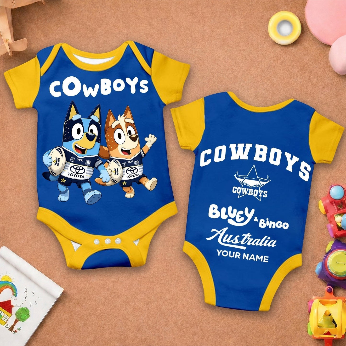 Premium x NQC New Baby Romper Custom Name For Kids NDT LVH