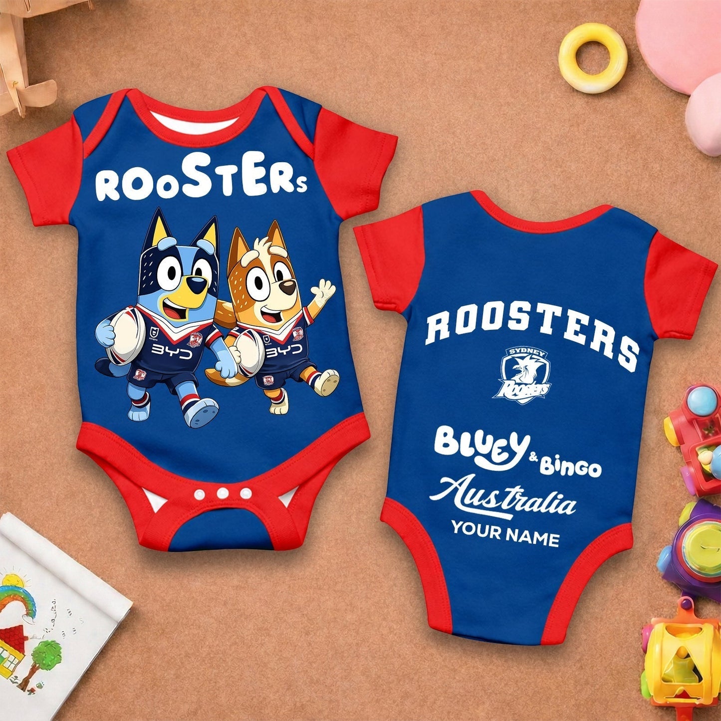 Premium x SR New Baby Romper Custom Name For Kids NDT LVH