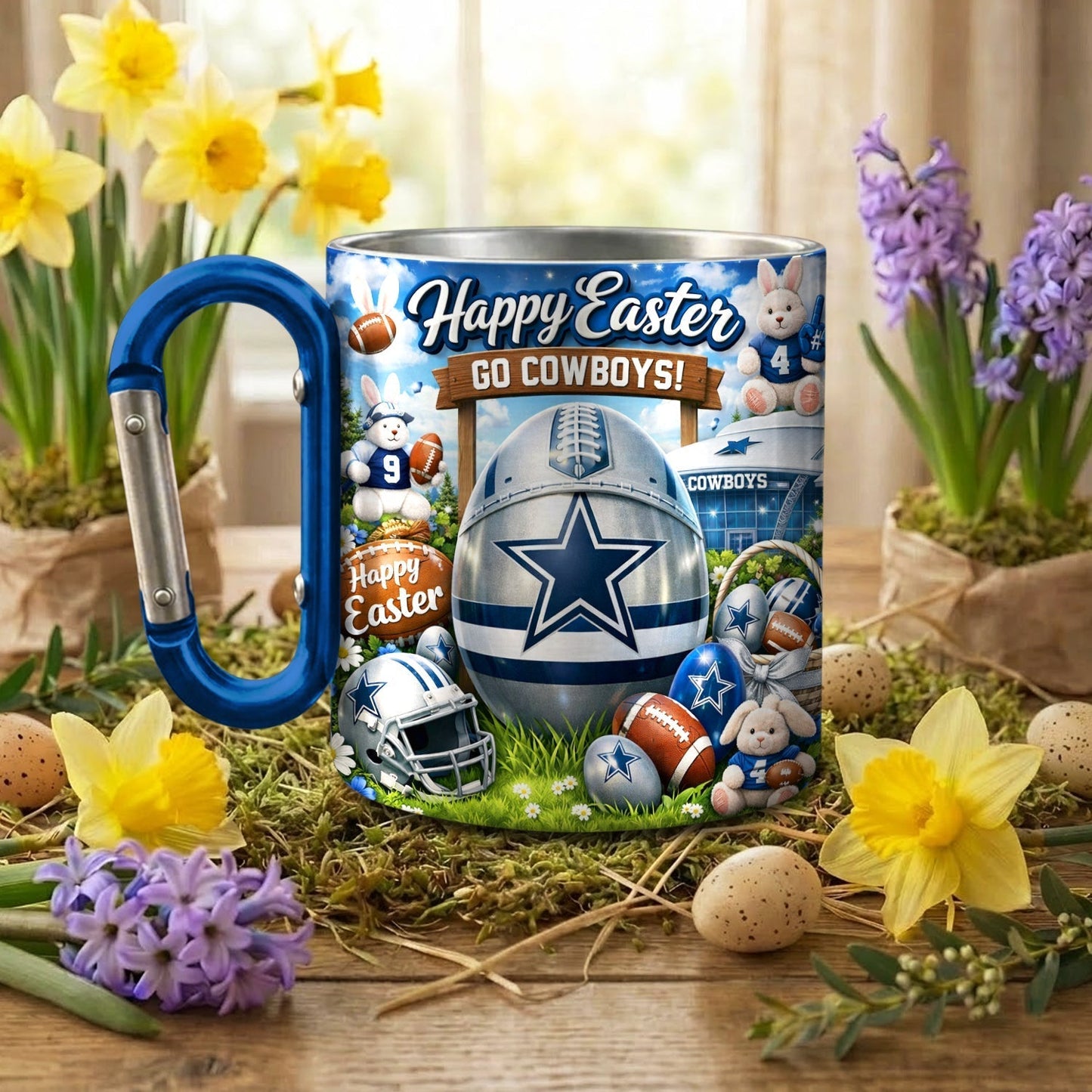 Premium NFL X DAL Festival Of Easter Carabiner Mug Limited Editions NDT NHM 060326