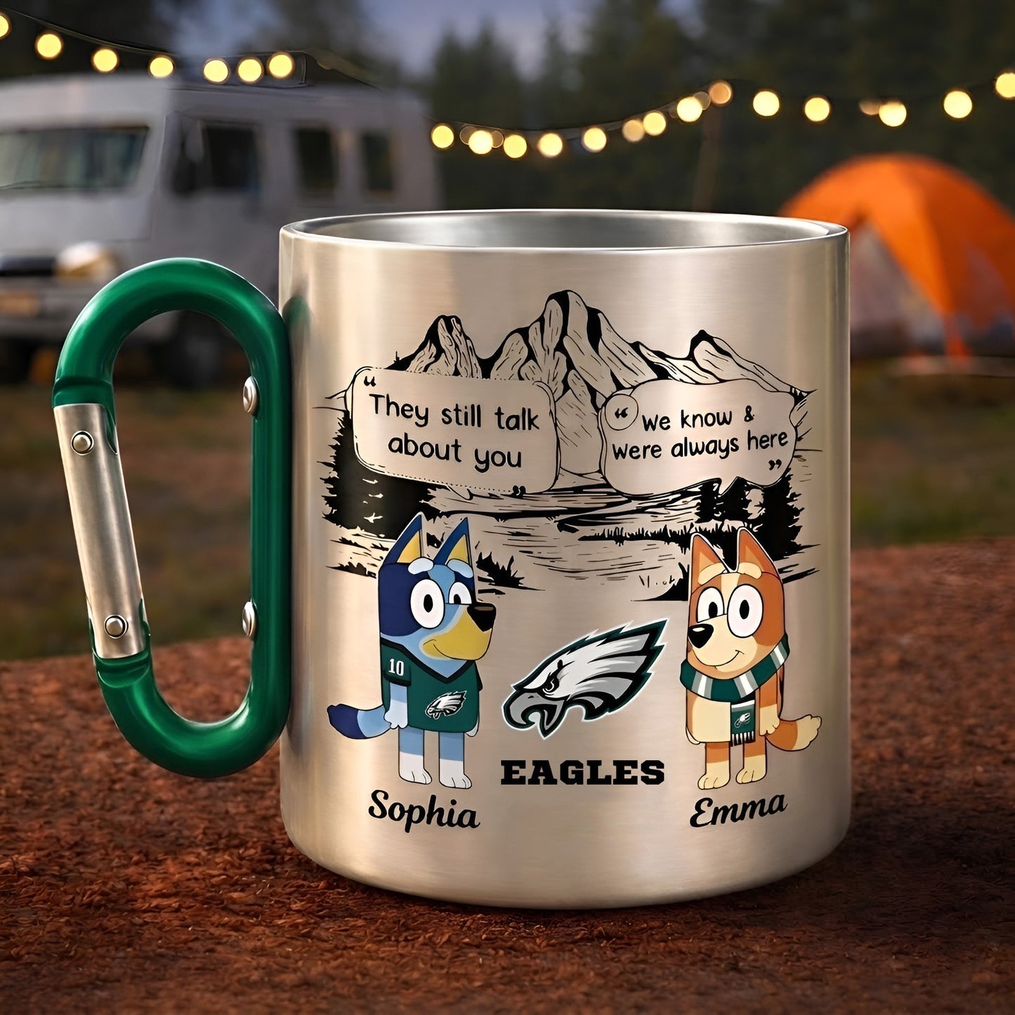 Premium NFL  X PHI  BLUEY & BINGO Carabiner Mug Limited Editions NDT NTN  060326