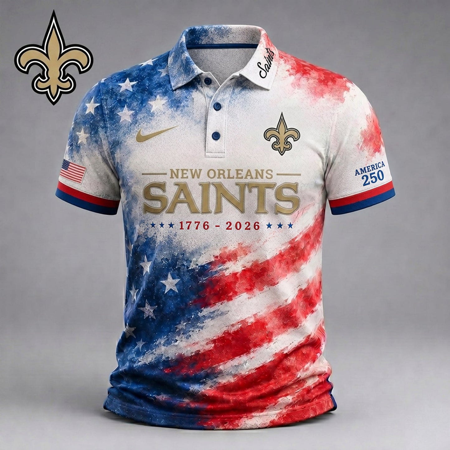 Premium NFL x NO 250 Years Of Freedom Polo Shirt NDT NHM 150626