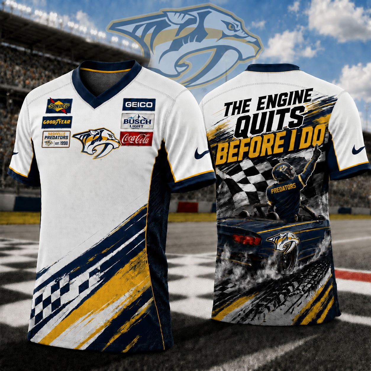 Premium NHL X NP Speedway NASCAR Fan Jersey Shirt NDT NTN 180526