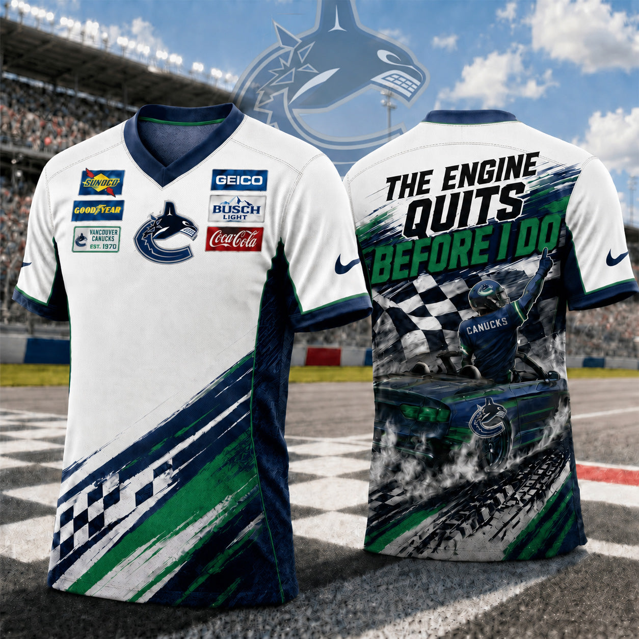 Premium NHL X VC Speedway NASCAR Fan Jersey Shirt NDT NTN 180526