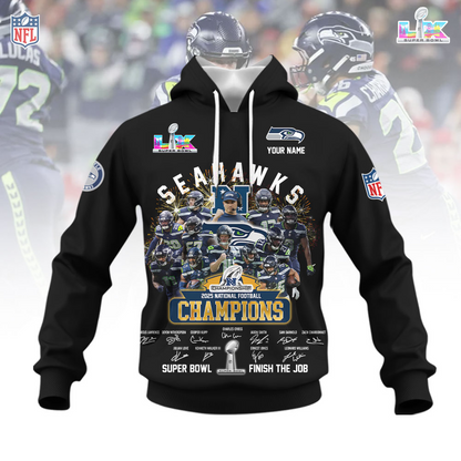 Premium NFL x SEA 2026 Super Bowl 3D HOODIE 2 LIMITED EDITIONS NDT NHM 090226
