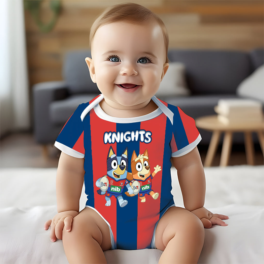 Premium NRL X NK Bluey & Bingo  Baby Romper Custom Name For Kids V4 NDT LVH 230326