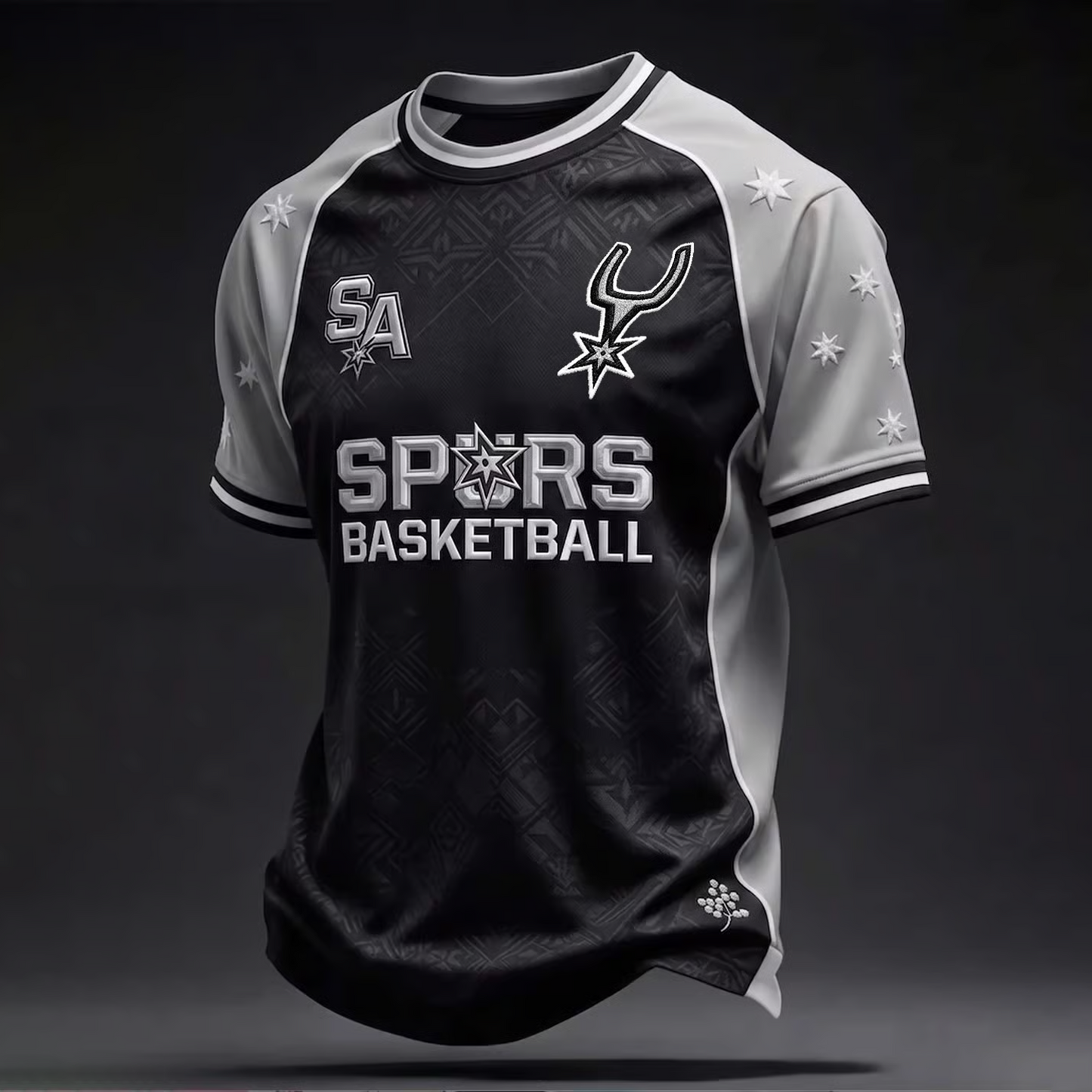SAS x NBA Men's Basketball Lovers Print Casual TShirt V3 0206 DatND DVT