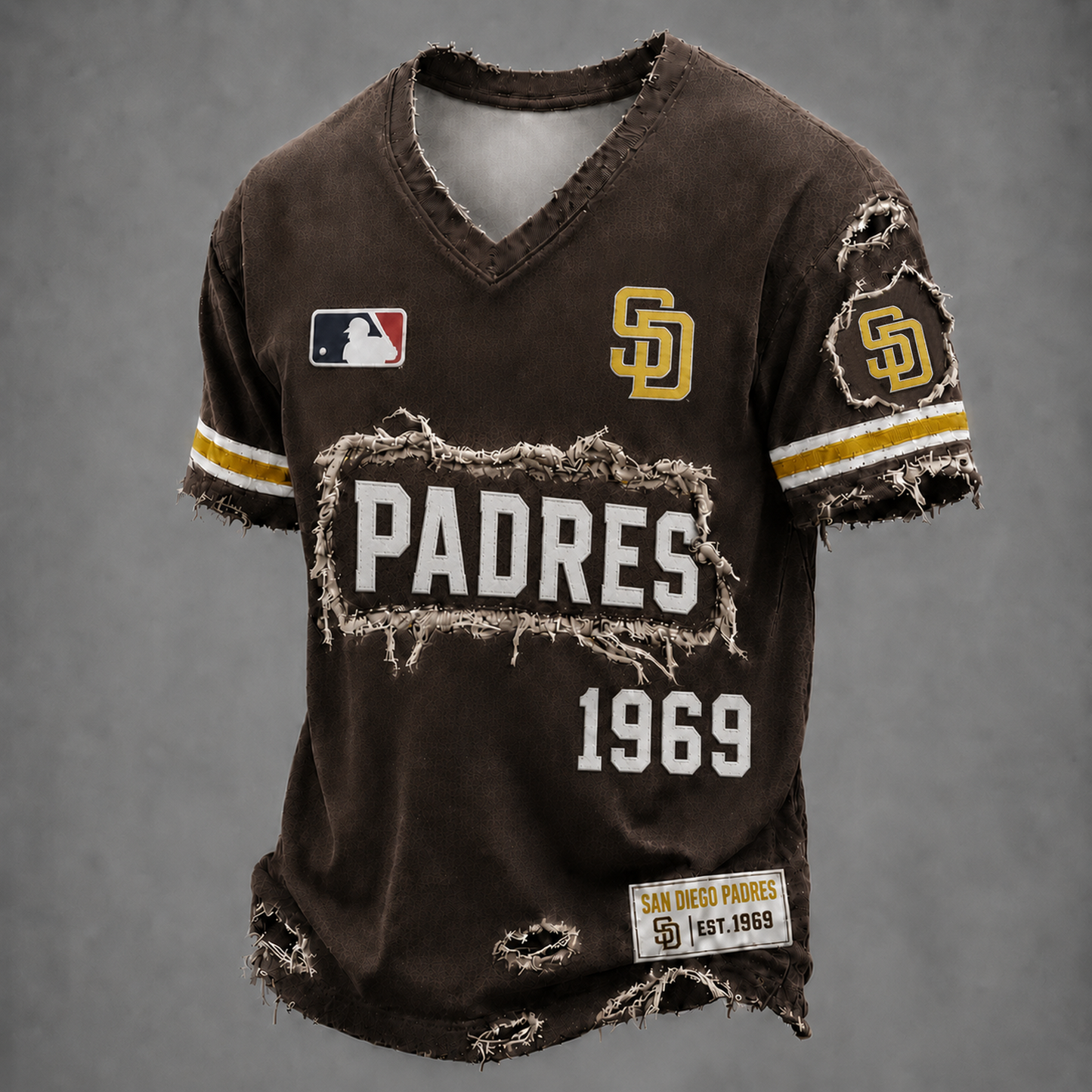 SD x MLB LUXURY V-Neck T-Shirt 0406 DatND DVT