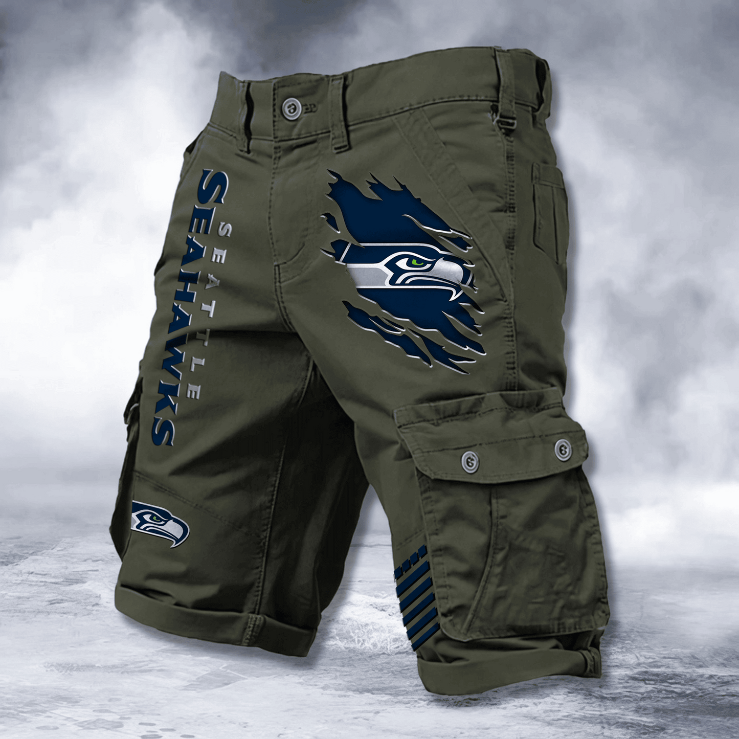 SEA x NFL Cotton Cargo Shorts DATND TANTD 2705