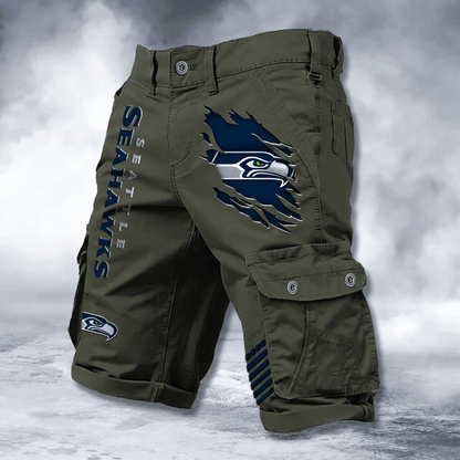 SEA x NFL Cotton Cargo Shorts DATND TANTD 2705