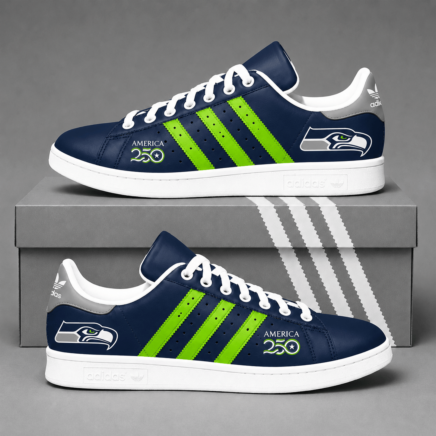 SEA x NFL Premium America 250 Team Pride Superstar Sneakers   150626
