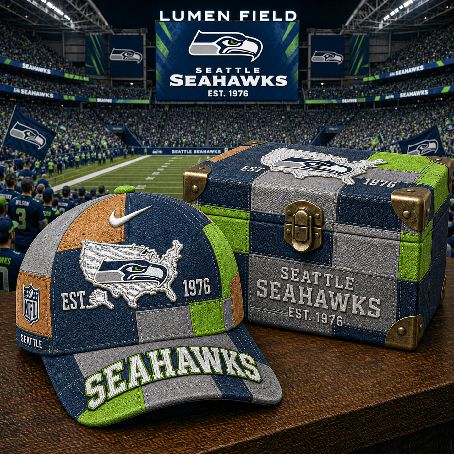 SEA x NFL Premium Heritage Game Day Classic Cap 1505 DatND DVT