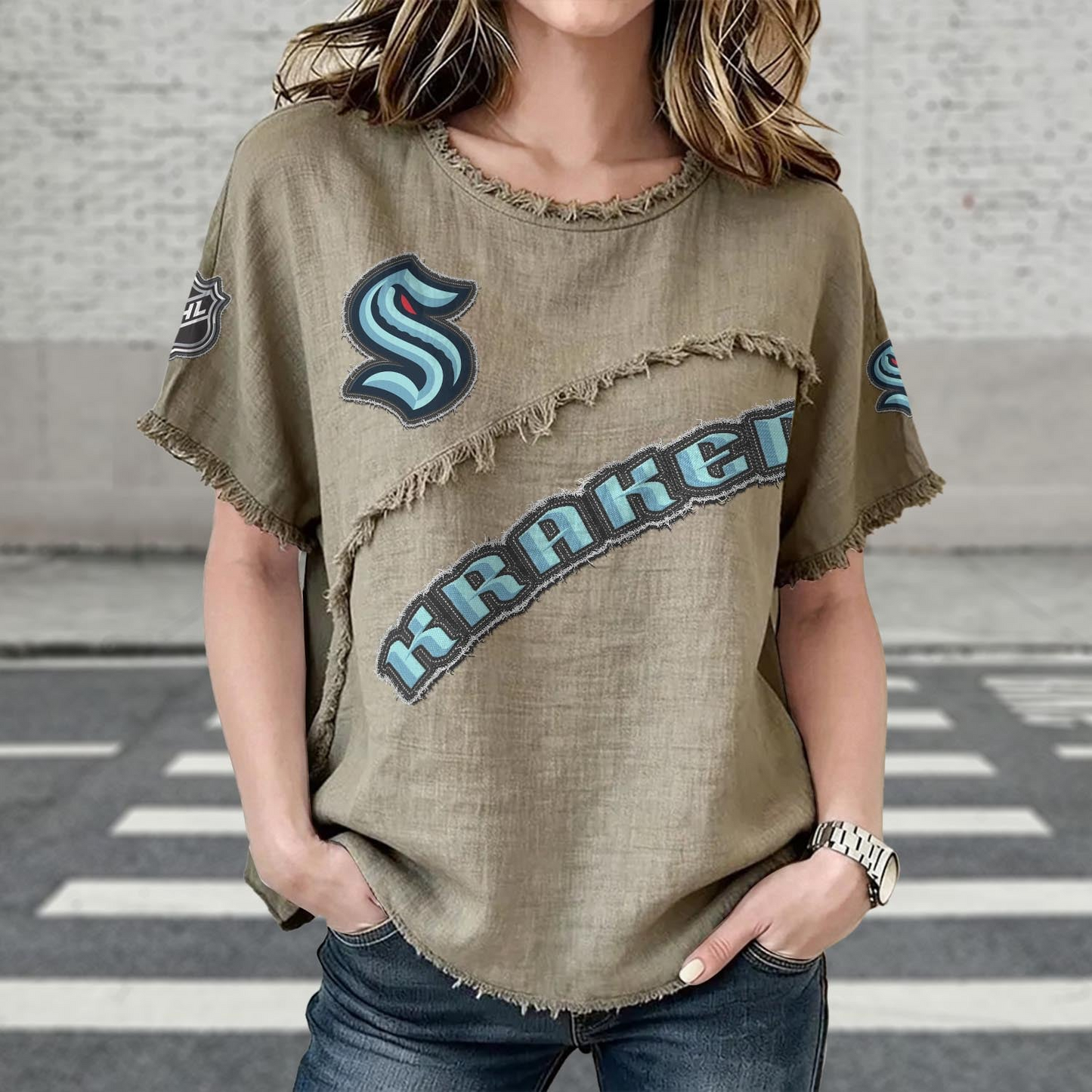 SEA x NHL Womenƒ??s Vintage O-Neck 2905 DatND DVT
