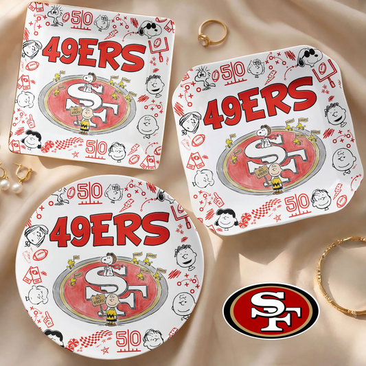 SF x NFL Premium NFL Snoopy Jewelry Dish 0406 DatND DVT