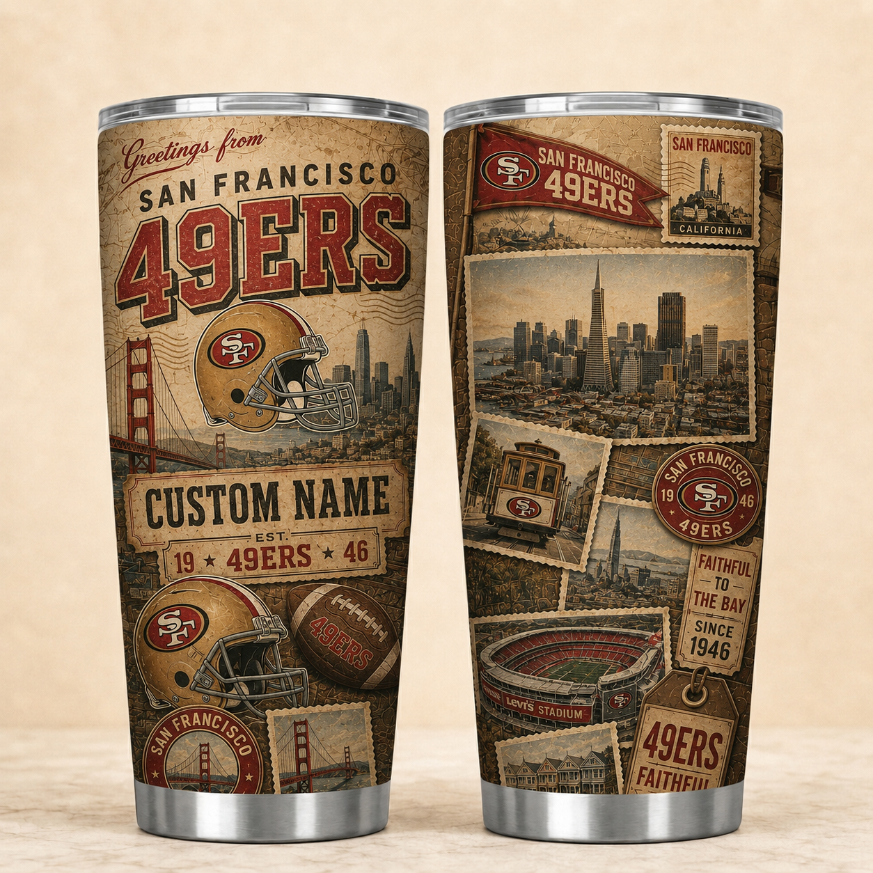 SF49 Personalized Premium NFL Classic Tumbler 190626