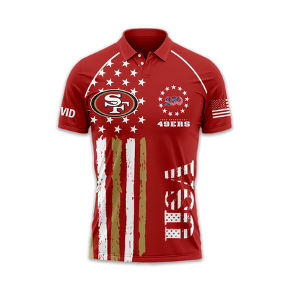 SF49 Premium NFL American Semiquincentennial Polo Shirt 010726