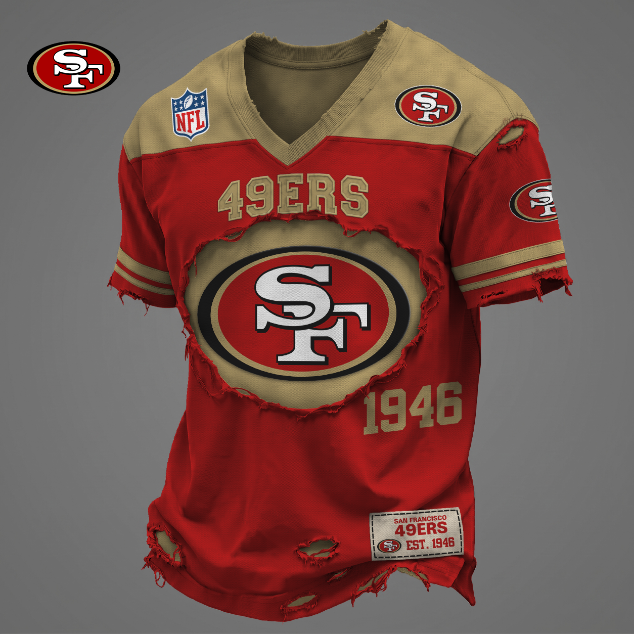 SF49 x NFL Luxury V6 Classic T-shirt DDT 030626 NTL
