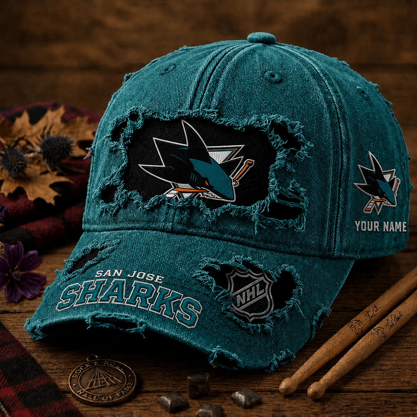 SJS x NHL Denim Washed Cap New Style DATND TANTD 290526