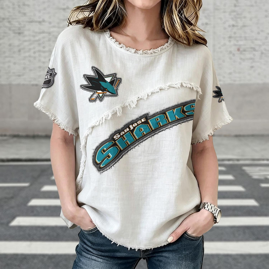 SJS x NHL Womenƒ??s Vintage O-Neck 2905 DatND DVT