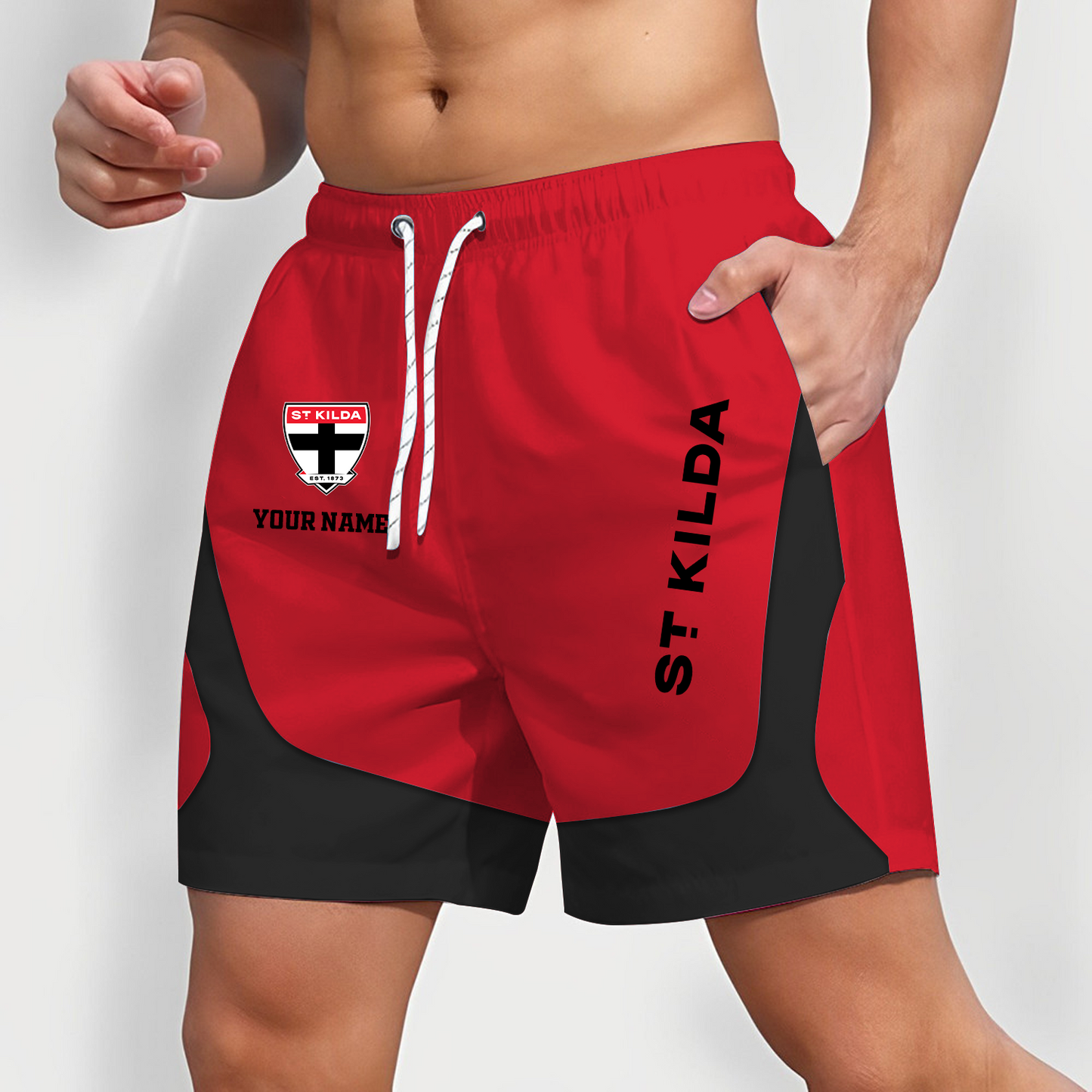 STK x AFL Team Special Short Pants For Men Custom Name Gifts DATND TANTD 070426