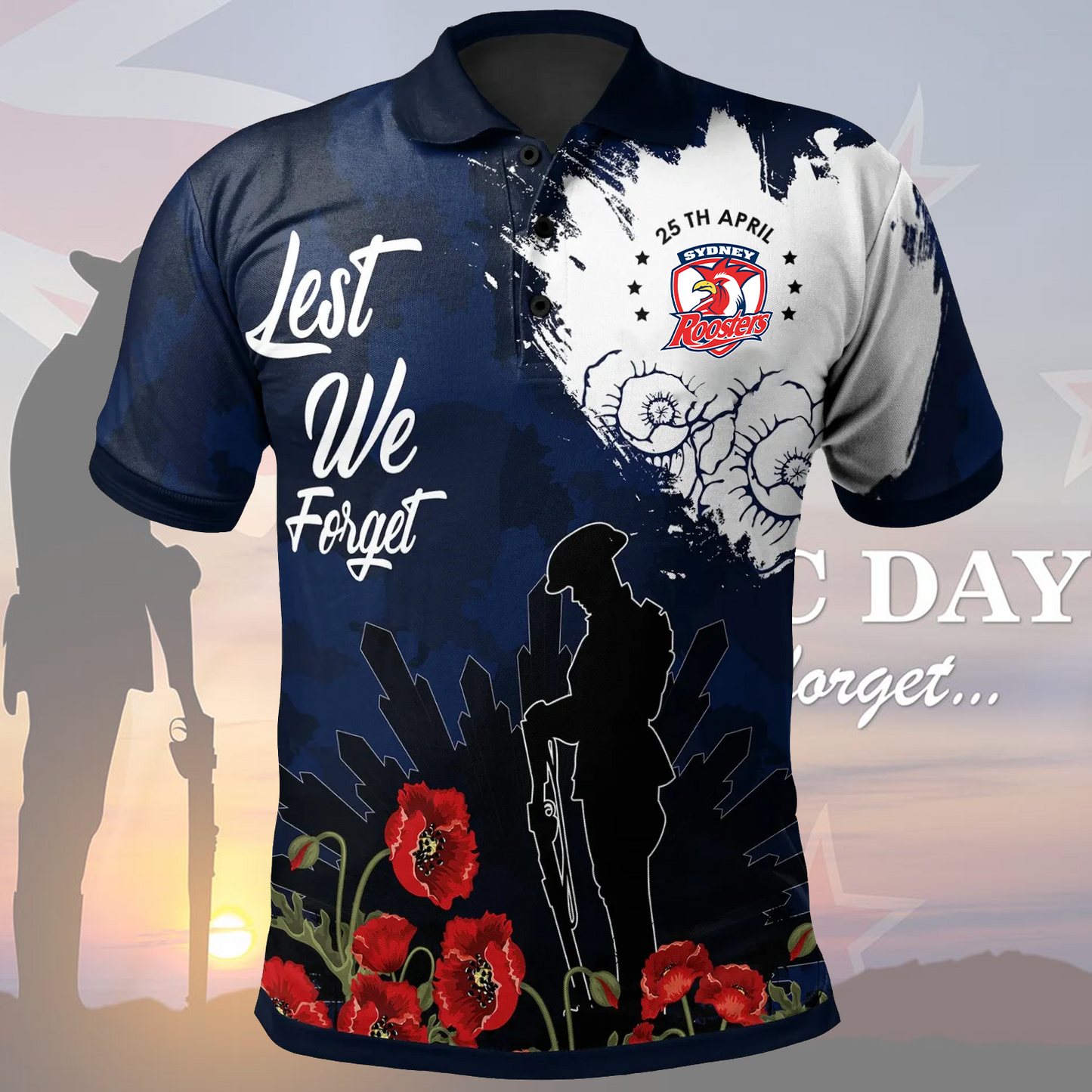 SYD x Anzac Day Polo Shirt DATND TANTD