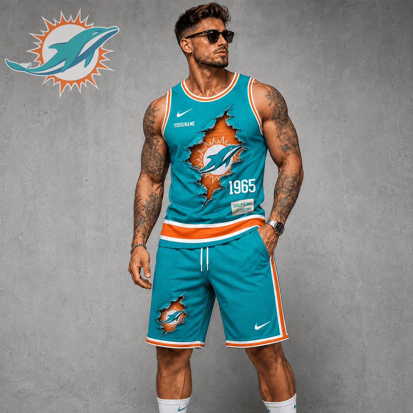 Signature Luxury NFL X MIA Game Day Football Fan Tank Top Bespoke Sovereign Shirt 110626