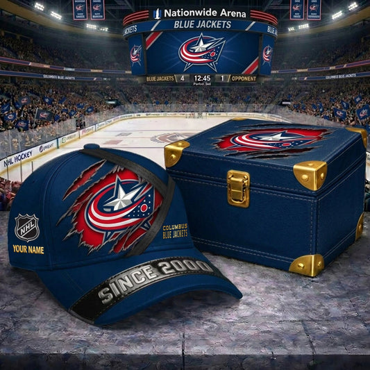 Signature Series NHL x CBJ BESPOKE CRACK CUSTOM NAME HAT V3 NDT NHM 270426