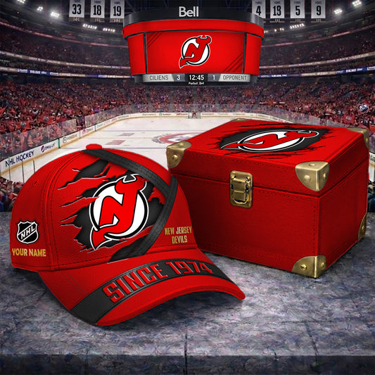 Signature Series NHL x NJD  BESPOKE CRACK CUSTOM NAME HAT V2 PLUS NDT NTN 250426