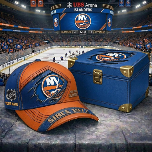 Signature Series NHL x NYI BESPOKE CRACK CUSTOM NAME HAT V1 PLUS NDT NHM 250426