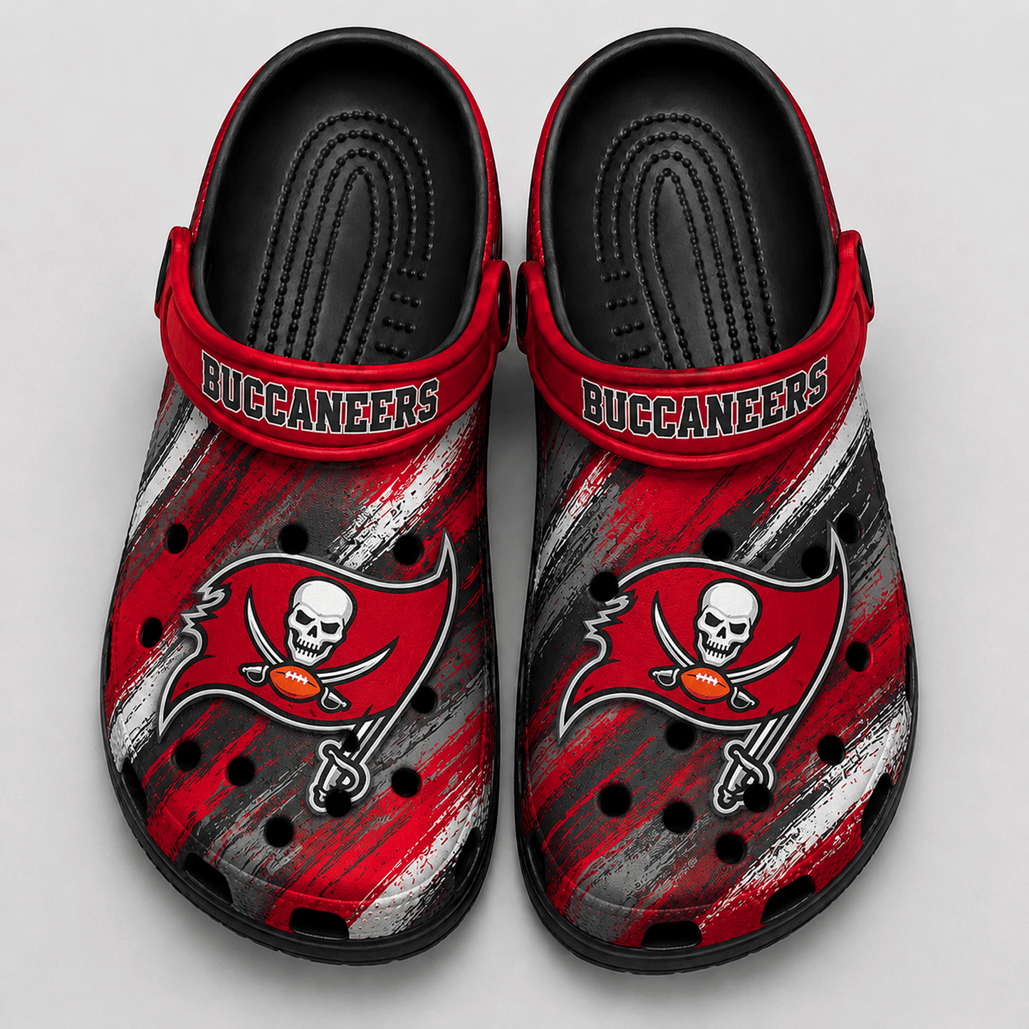 TB Premium NFL Game Day Football Fan Sport Clogs Crocs Abstract Scratch 1706