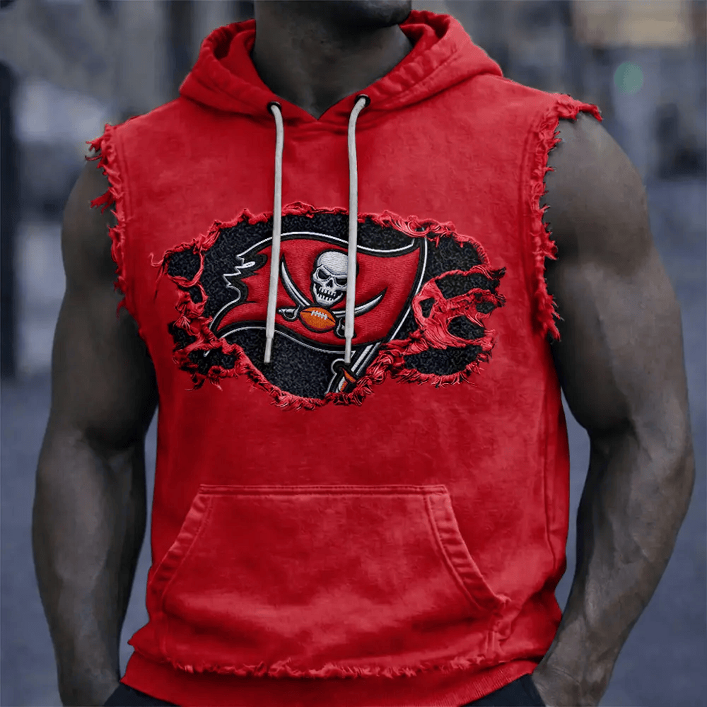 TB x NFL Menƒ??s Sleeveless Hoodie Tank DATND TANTD 280526