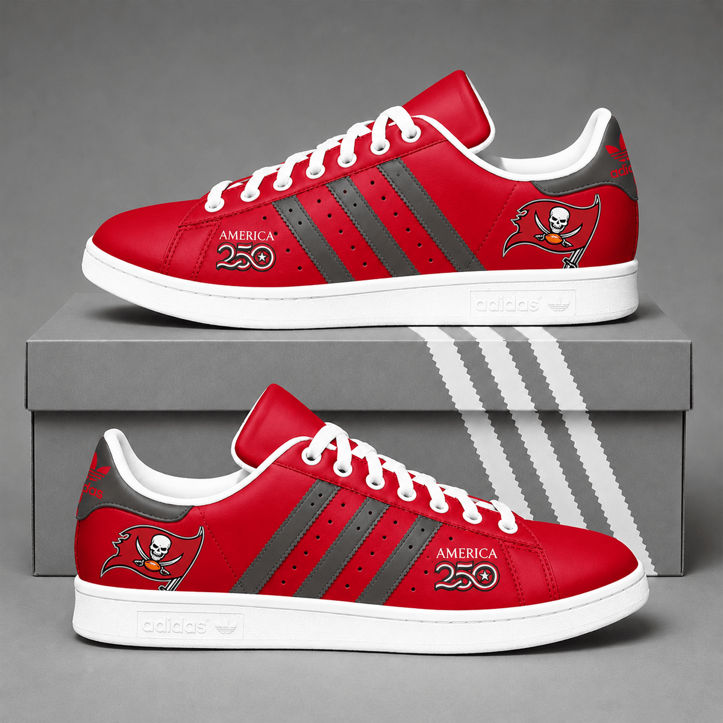 TB x NFL Premium America 250 Team Pride Superstar Sneakers   150626