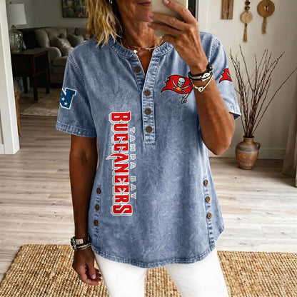 TB x NFL Womenƒ??s Denim Casual Tops DATND LBN 190526