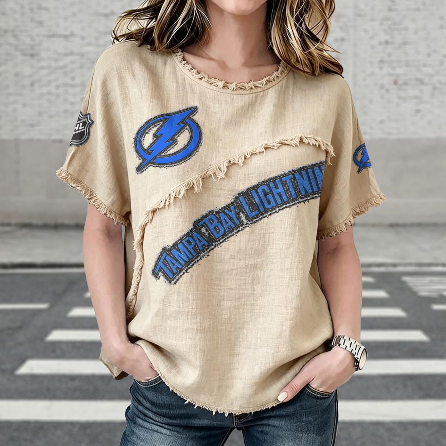TBL x NHL Womenƒ??s Vintage O-Neck 2905 DatND DVT